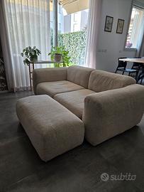 Divano 3 posti marca Divanidea mod. Tender + pouf