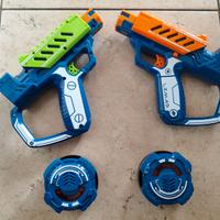 Lasergame pistole elettroniche nerf per 2 giocator