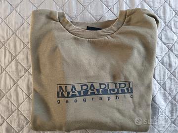 Felpa Napapijri colore verde militare tg. XXL