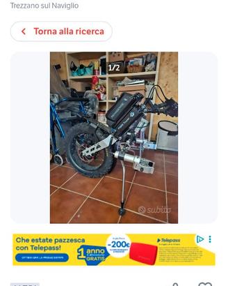 Bici propulsore per carrozzina