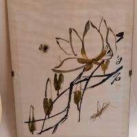 Set 6 riproduzioni ad acquerello Qi Baishi