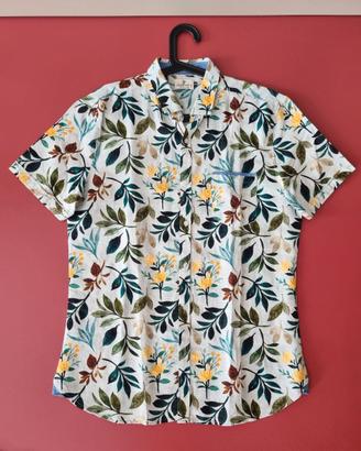 Camicia Smithy's England uomo misto lino cotone