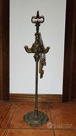 Antico lume lampada ad olio fiorentina lucerna 