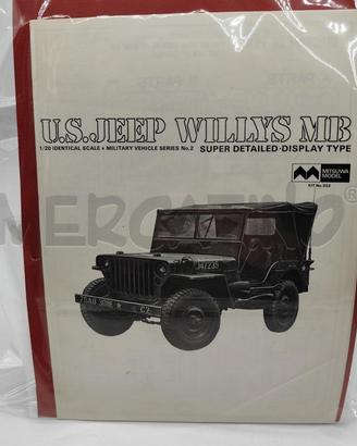 U.S. JEEP WILLYS MB MITSUWA MODEL 1/20 MODELLINO