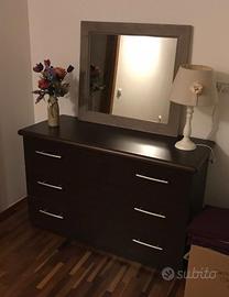 Camera matrimoniale Wengé con Letto Contenitore