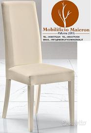Sedie Legno Ristorante Imbottite cod 3041 N Beige