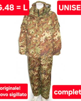Giubbotto Goretex militare e Pantagoretex 48 = L 
