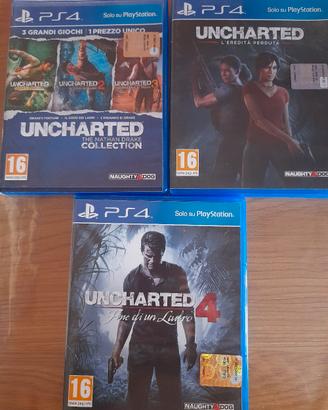  collezione uncharted  ps4