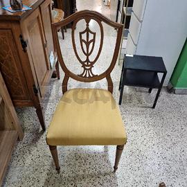 SEDIE PZ. 6 SEDUTA GIALLA