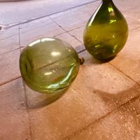 Damigiana Vetro da 50 Litr colore verde bottiglia.