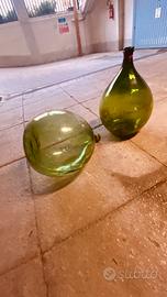 Damigiana Vetro da 50 Litr colore verde bottiglia.