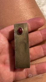 Portarossetto antico in argento completo di specch