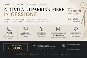 Attività di parrucchiere in cessione - centro bz