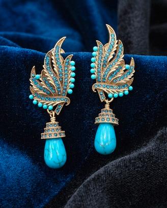 Orecchini pendenti Vintage stile etrusco per donna