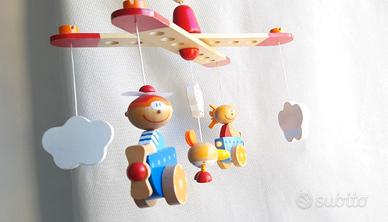🧸Giostrina gioco neonato in legno, colorato .Sevi