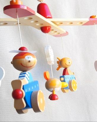 🧸Giostrina gioco neonato in legno, colorato .Sevi