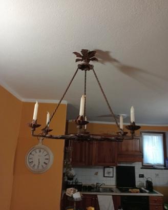 lampadario a candele 