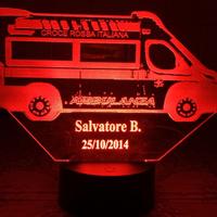 Lampada Led multicolore Croce Rossa