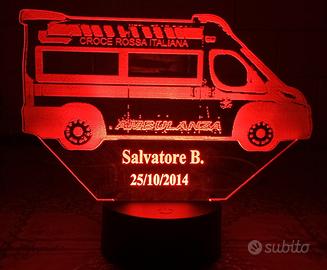 Lampada Led multicolore Croce Rossa