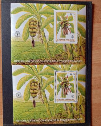 Francobolli Sao Tome' e Principe 1981 fogli. FAO