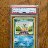 Squirtle set base 1999 PSA 10