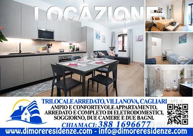 TRILOCALE A VILLANOVA PER TRANSITORI, 6 mesi