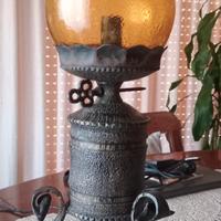 lampada rustica in ferro battuto