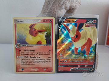 Lotto Flareon Pokémon – Vintage 5/115 + Flareon V