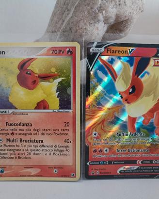 Lotto Flareon Pokémon – Vintage 5/115 + Flareon V