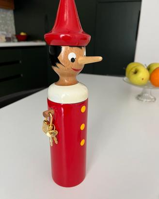 PINOCCHIO SALVADANAIO IN LEGNO "VINTAGE"