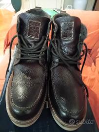 scarpe marina militare n.45 vera pelle made in ita