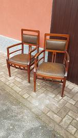 copia di sedie con braccioli 