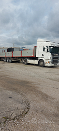 Trattore Scania r420 E5 più semirimorchio ribalt