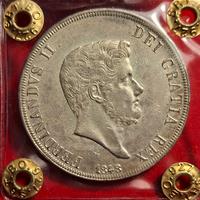 Piastra 120 grana 1848, Ferdinando II, Spl/Spl+
