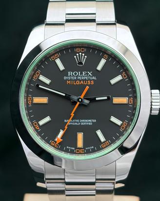 Rolex Milgauss 116400GV Vetro Verde + GARANZIA