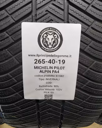2 GOMME 265 40 19 MICHELIN A61582