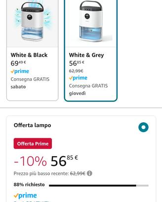 deumidificatore  2lt