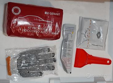 Kit per auto, pronto soccorso, guanti, etilometri