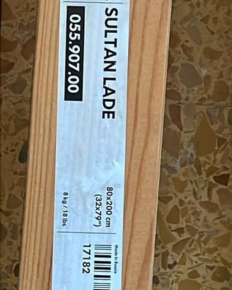 2 letti singoli + 2 reti doghe legno