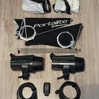 Coppia di flash da studio Elinchrome D-Lite RX 2