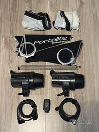 Coppia di flash da studio Elinchrome D-Lite RX 2