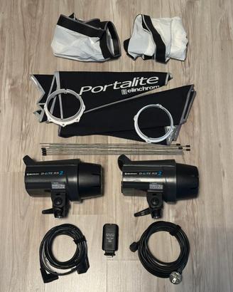 Coppia di flash da studio Elinchrome D-Lite RX 2