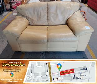 Codice: 269348  DIVANO 2 POSTI IN PELLE COLORE CRE