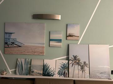 Set tele stampate su telaio in legno - Ikea