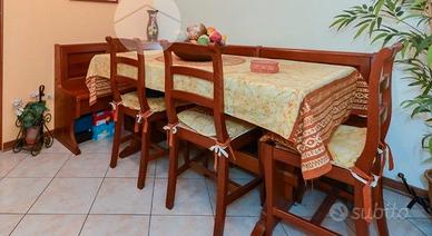 GIROPANCA con cassetti + tavolo +3sedie