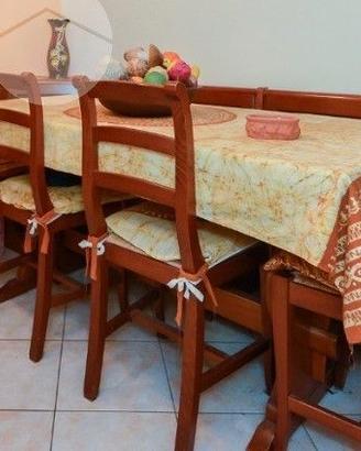 GIROPANCA con cassetti + tavolo +3sedie