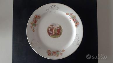 piatto antico vintage s c richard porcellana 900