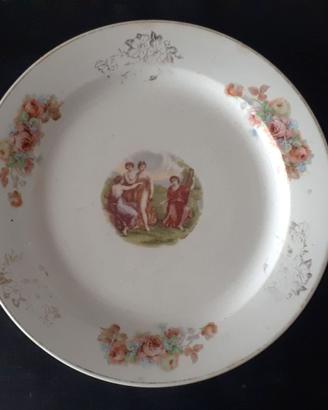 piatto antico vintage s c richard porcellana 900