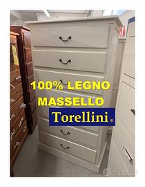 Mobile Cassettiera 100% Legno Massello