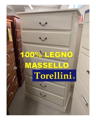 Mobile Cassettiera 100% Legno Massello